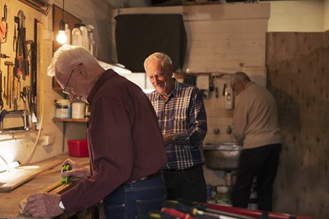 Retirement living men's shed